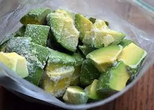 Frozen avocado