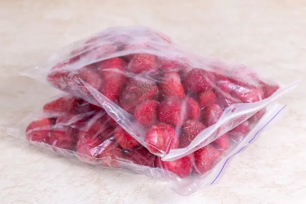 Frozen strawberries