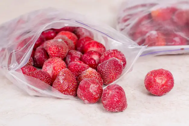 Frozen strawberries