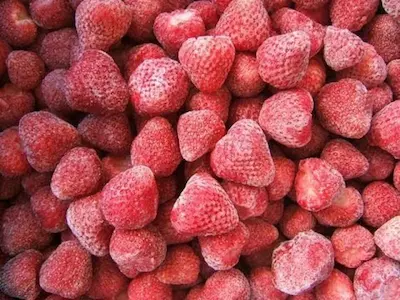 Frozen strawberries