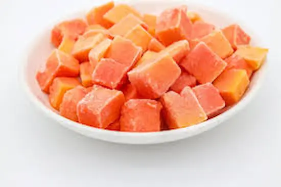 Frozen papaya